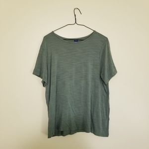 Old Navy Luxe Sage Green Short Sleeve Shirt